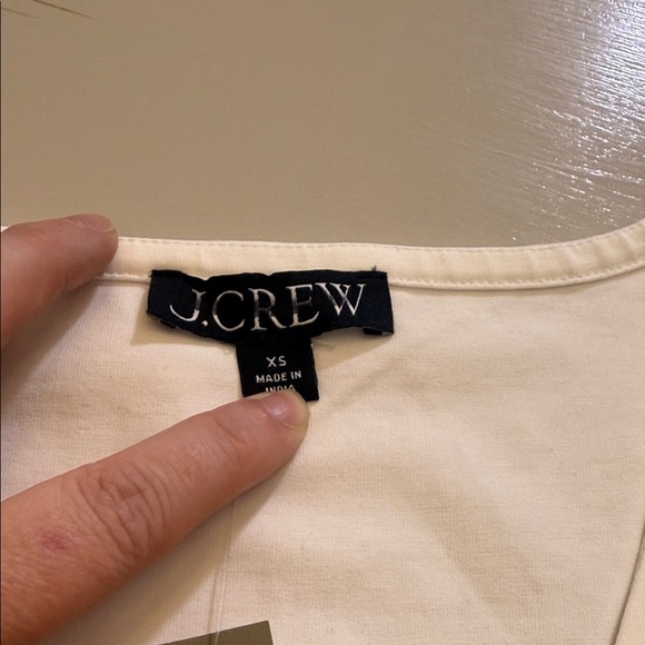 J. Crew Stretch cotton-blend V-neck top Size XS - Picture 5 of 11